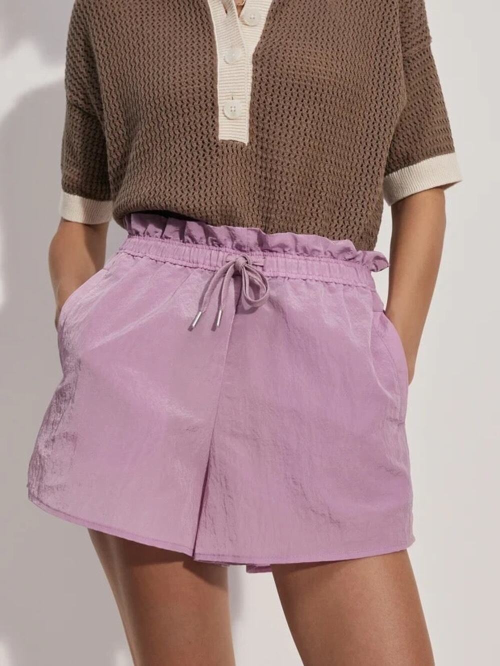 Varley  Tulair High Rise short 3 smoky grape S